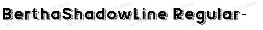 BerthaShadowLine Regular字体转换